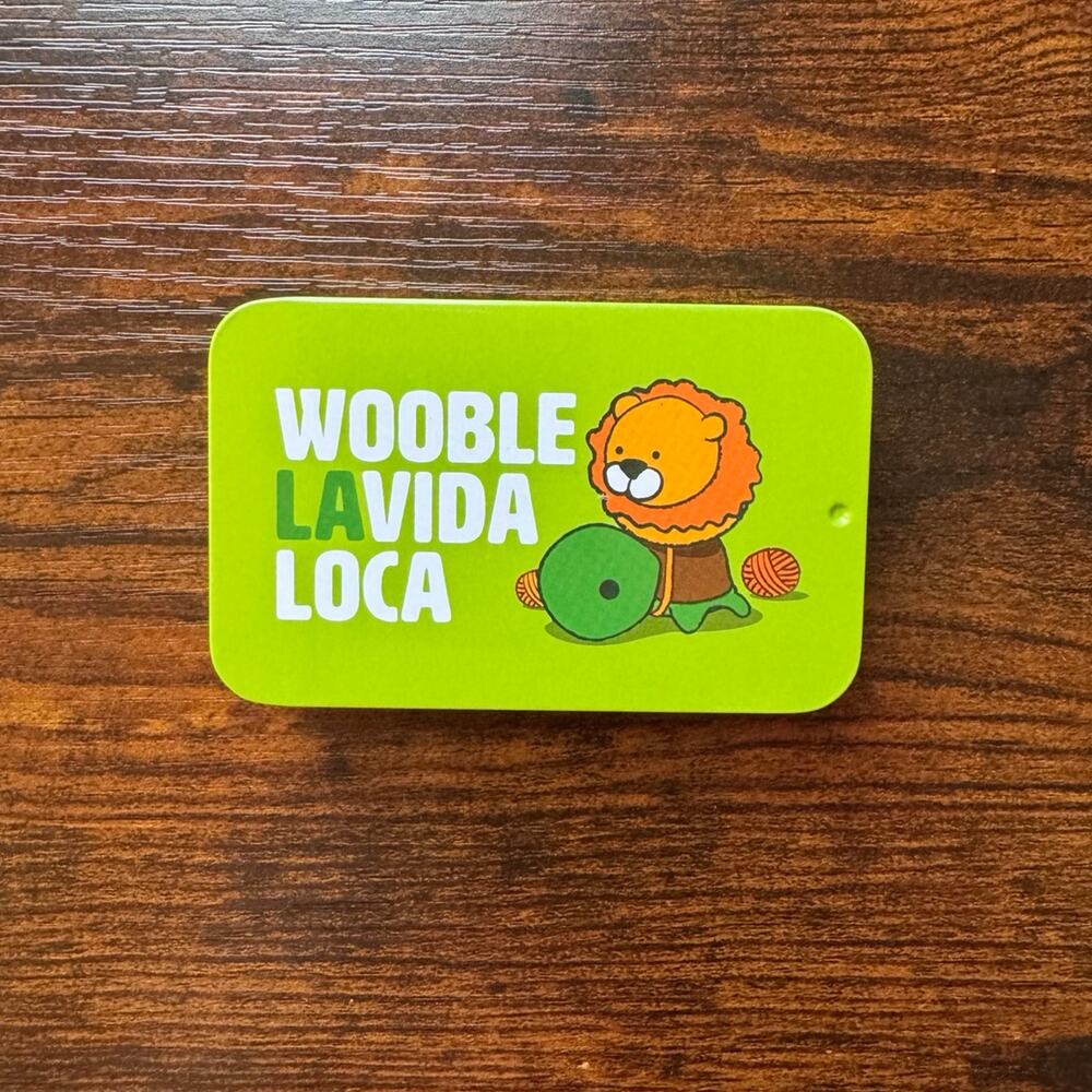 *Never Used* The Woobles "Wooble La Vida Loca" Collectible Metal Crochet Tin